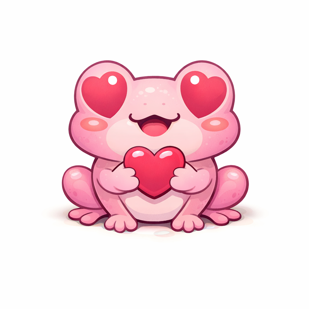 Pink Love Frog